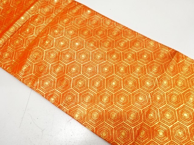 JAPANESE FUKURO OBI / WOVEN KIKKO PATTERN